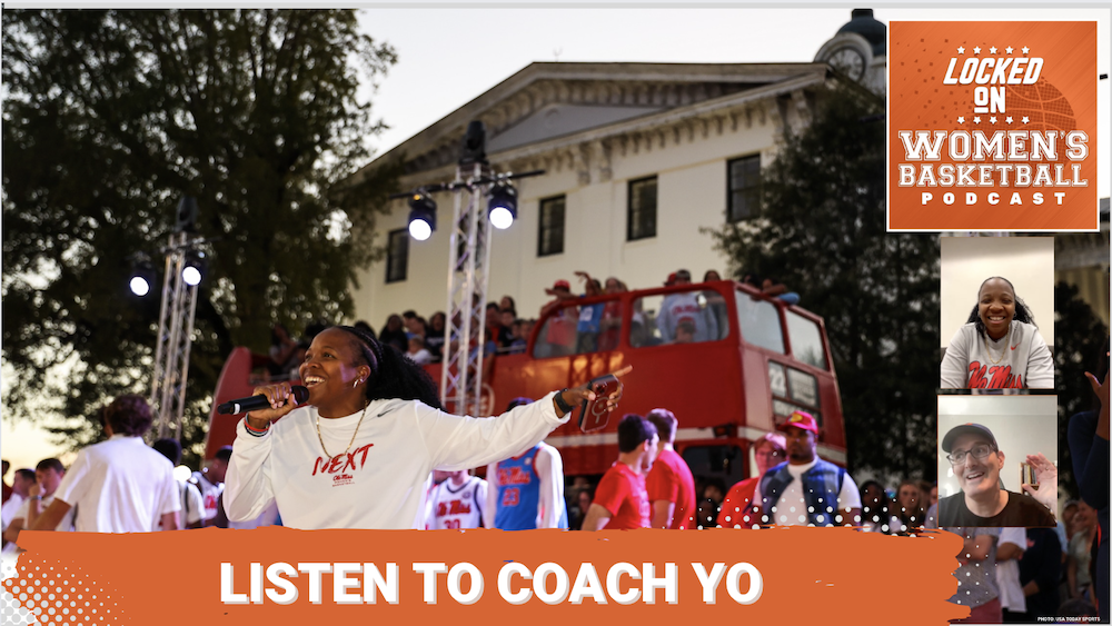 Coach Yolett McPhee-McCuin speaks at a recent on-campus event. (Photo via Mississippi Athletics)